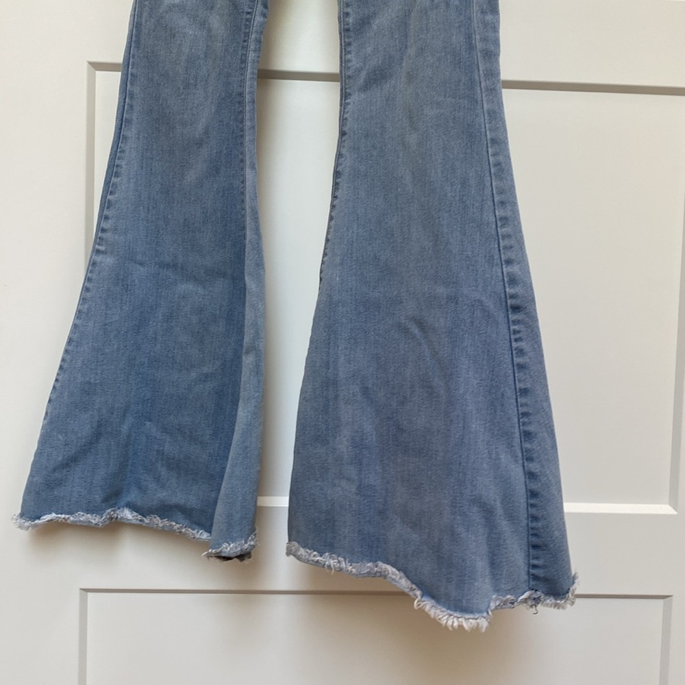 Free People Blue Flare Jeans - Picture 3 of 11